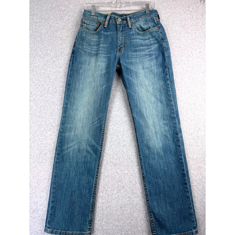 Levi's 514 Straight Fit Jeans Mens 29x30 Blue Medium Wash Denim Classic
